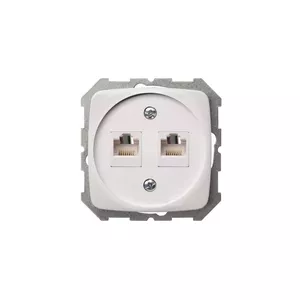 LIREGUS IKL-002-01_A/B Double Socket Outlet Category 5 White