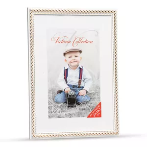 Photo frame Victoria Action 4 21x29.7 white gold by victoria collection