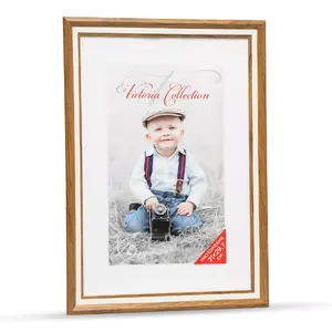 Photo frame Victoria Action 2 A4 21x29.7 cm brown/white by victoria collection