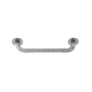 Bathroom handrail SUNDO 30 cm stainless steel corrugated, 3.2 cm diameter, max load 130 kg, wall-mounted