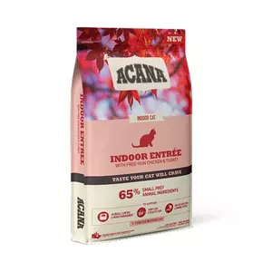 Сухой корм для кошек ACANA Indoor Entrée 1,8 кг — курица, кролик, индейка, для взрослых, любые породы