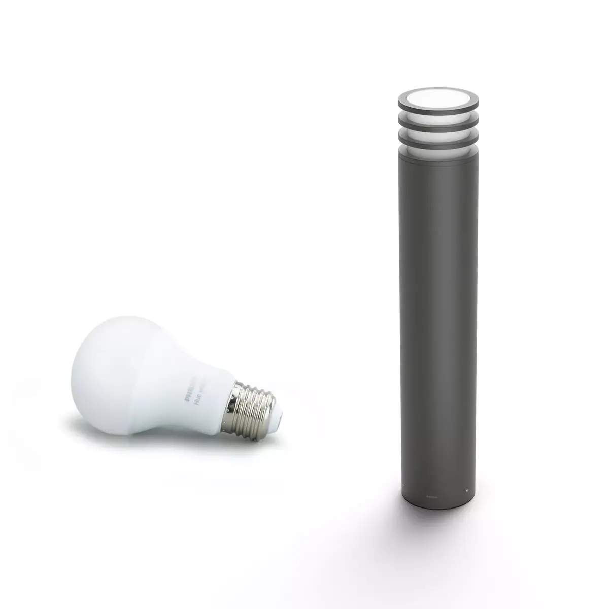 Smart pedestal lighting Philips Hue White Lucca Outdoor post Photo 4