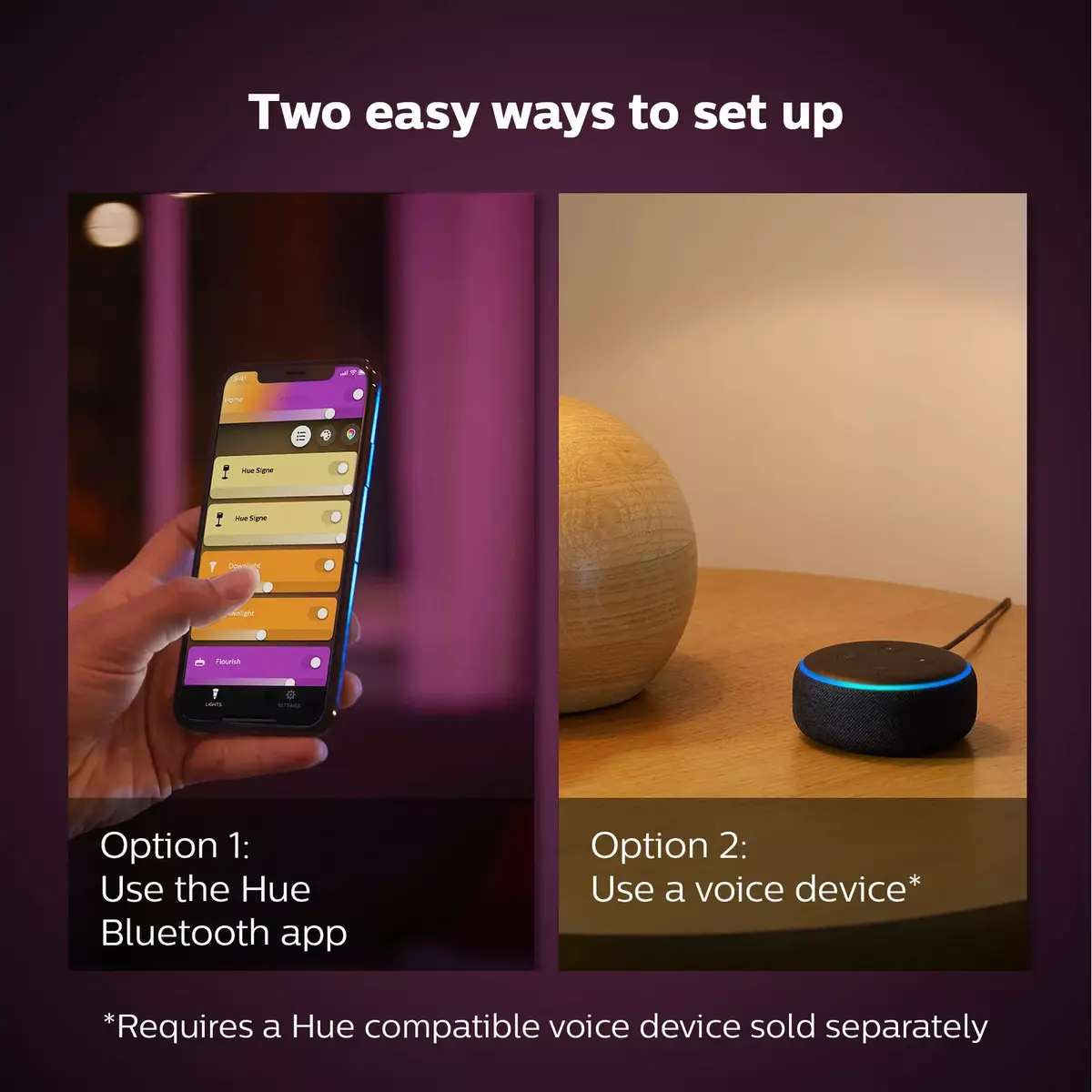 Smart bulb Philips Hue White and colour ambience Candle E14 Photo 6