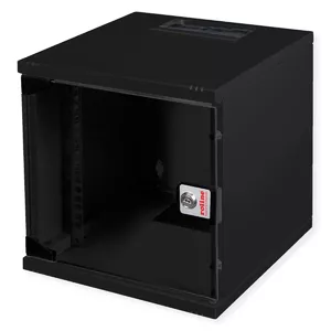 Wall mounted rack ROLINE 10-inch 6U black IP20 20kg