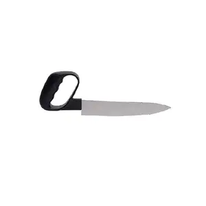 Chef's knife SUNDO 22530 — stainless steel straight blade, 1 pc, black plastic ergonomic non-slip handle