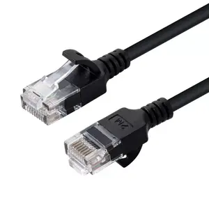 Tīkla kabelis Microconnect V-UTP6A0015S-SLIM RJ-45 Cat6a 0.15m Melns