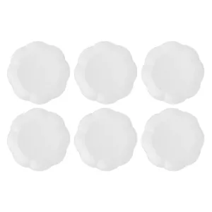 Dinner plates LA PORCELLANA BIANCA set of 6, white porcelain, 26 cm