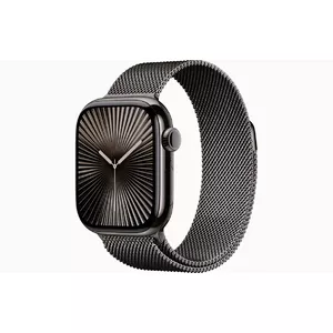 Смарт-часы Apple Watch Series 10 GPS + Cellular 46 мм, титановый корпус цвета Slate, ремешок Milanese Loop S/M