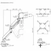 Monitor mount MACLEAN MC-968 dual-arm 27 kg Photo 6