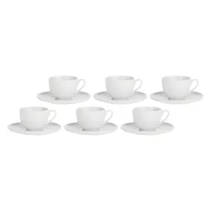 Set of 6 Tea Cups LA PORCELLANA BIANCA Corte White 200 ml