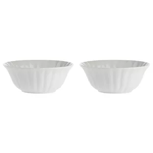 LA PORCELLANA BIANCA Ducale Salad Bowl Set White 23 cm P003600922