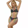 Сетчатое платье SUBBLIME Rainbow высокий ворот без рукавов Photo 6