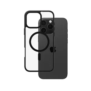 Cover PanzerGlass CARE by Flagship Case Transparent Urban Combat Black Frame MagSafe iPhone 16 Pro Max