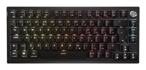 Игровая клавиатура Corsair K65 PLUS USB, радиоканал, Bluetooth, механические переключатели, форм-фактор 75%, RGB подсветка, раскладка US English, черная