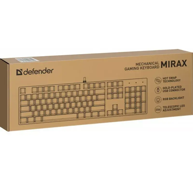 Mehāniskā tastatūra DEFENDER Mirax GK-352 Photo 4