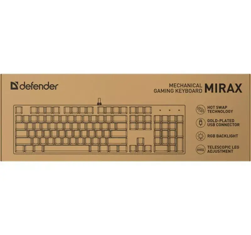 Mehāniskā tastatūra DEFENDER Mirax GK-352 Photo 5