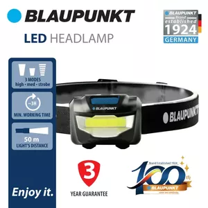 Lukturis uz galvas BLAUPUNKT BT-HL9023C LED 200 lūmeni uzlādējams