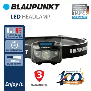 Lukturiņš BLAUPUNKT BT-HL9023 LED, uzlādējams, 200 lūmeni