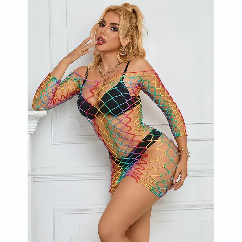 Платье-сетка SUBBLIME BODYSTOCKINGS Rainbow Один размер Photo 10