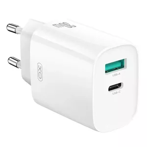 Сетевое зарядное XO CE30 30 Вт с 1× USB-C и 1× USB-A