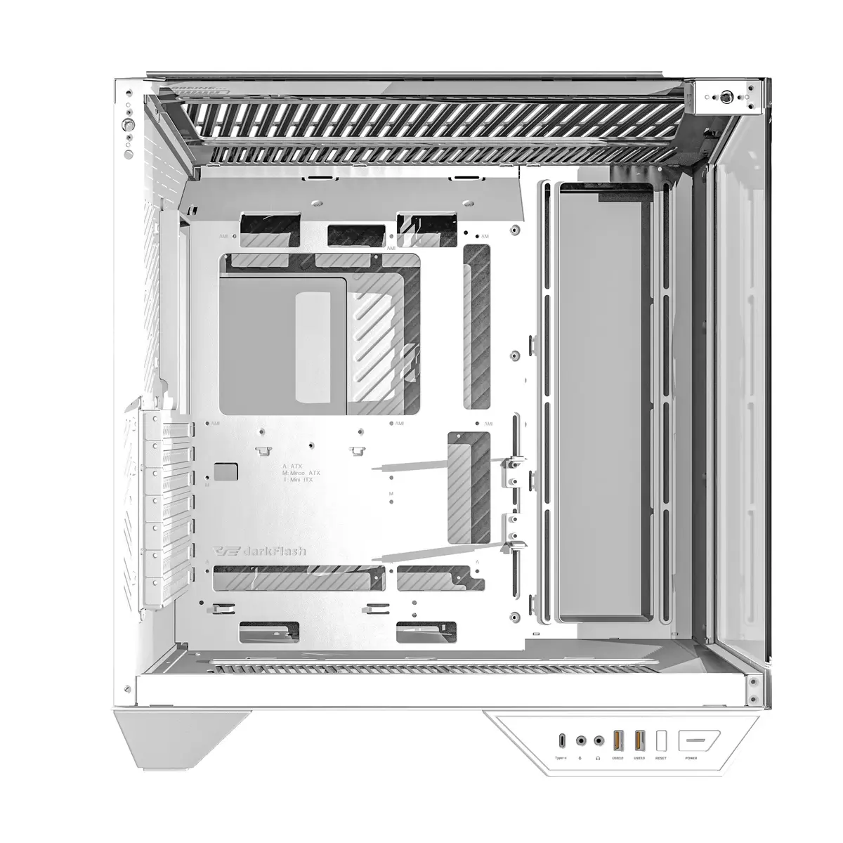 Darkflash DY470 White Full Tower PC korpuss Photo 6