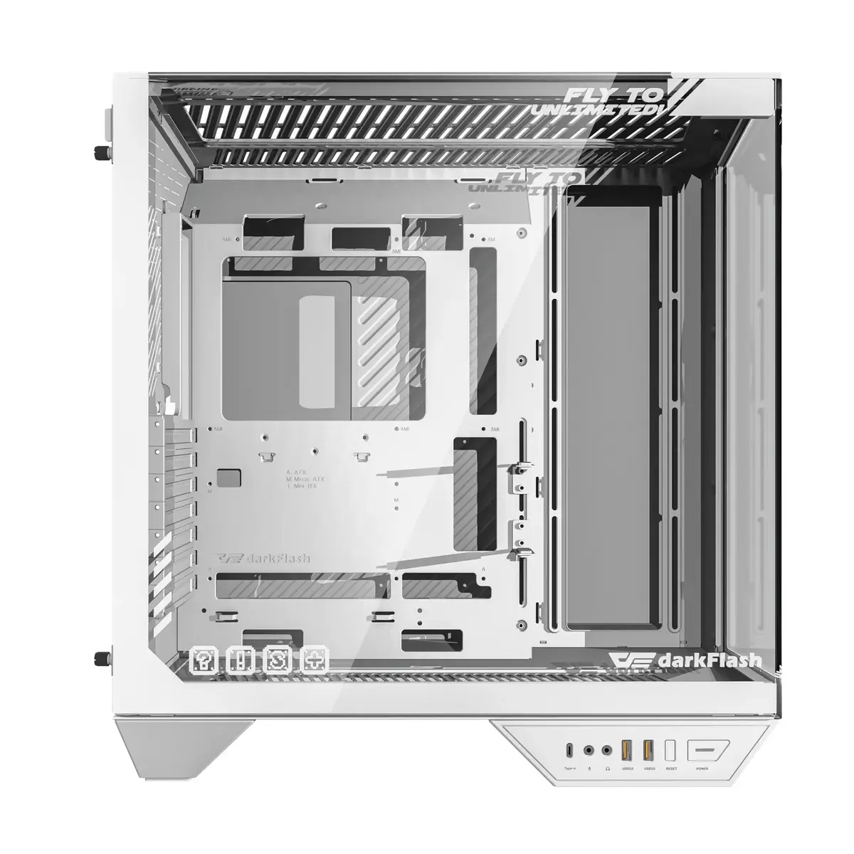 Darkflash DY470 White Full Tower PC korpuss Photo 16