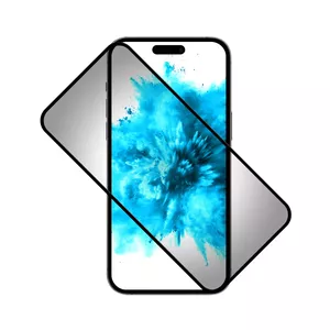 Screen protector FIXED for Apple iPhone 16 Pro Max — Full cover tempered glass, privacy, black