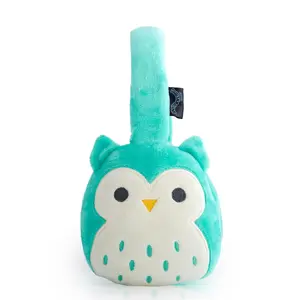 Over-ear Wireless Headphones SQUISHMALLOWS Owl Winston model 608075, Bluetooth, plush over-ear design
