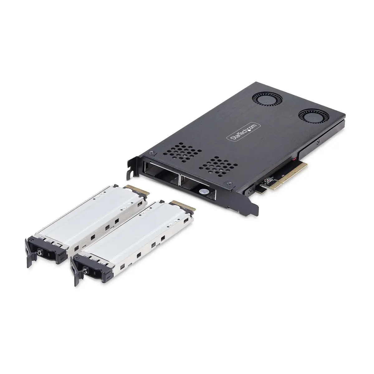 StarTech 2M2-REMOVABLE-PCIE Dual-Bay M.2 NVMe SSD Mobile Rack Photo 2