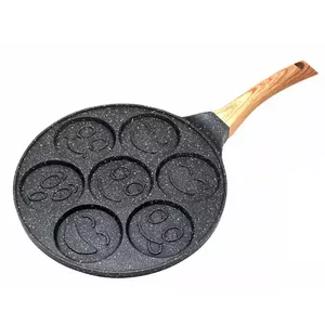 Frying pan for pancakes KingHoff KH 1667, aluminum, marble nonstick coating, Ø26.5 cm