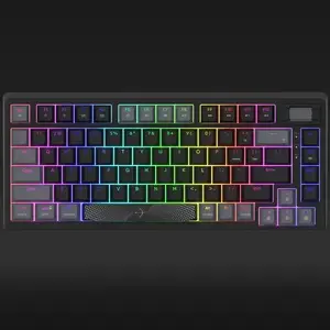 Mehāniskā spēļu tastatūra Aqirys Adara Mini LE ar HaiMu Tactile Ocean Blue slēdžiem