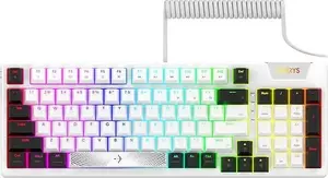 Spēļu krēsls Aqirys Adara balts/melns — ergonomisks, regulējams, modelis AQRYS_ADARA