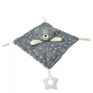 Plush toy TULILO Milus Bear grey 25×25 cm - soft baby cuddly companion