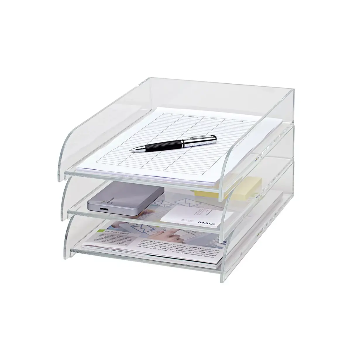 Akrila vēstuļu paliktnis Maul MAUL Acrylic letter tray Photo 7