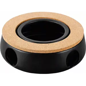Ceramic tea warmer Florina Universal 15x15 cm, black