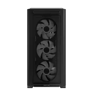 PC Case ASUS A23 PLUS TG ARGB Black — micro ATX, tempered glass, ARGB, supports GPU 380 mm, PSU 210 mm, 3x120mm front + 1x120mm rear