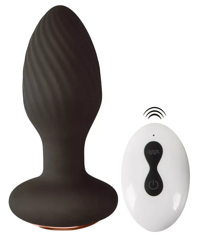 ANOS Silicone Black вращающаяся вибропробка Photo 2