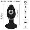 ANOS Silicone Black вращающаяся вибропробка Photo 10