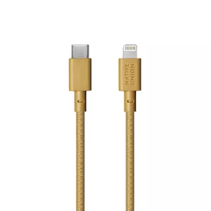 Native Union Belt Cable 1.2 m Yellow Lightning to USB C