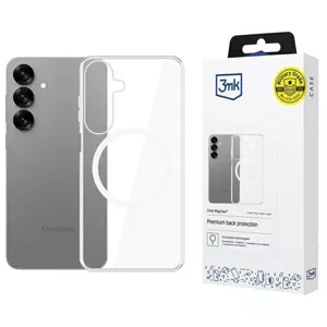 Protective phone case 3MK Clear MagCase Pro for Samsung Galaxy S25+ transparent lightweight