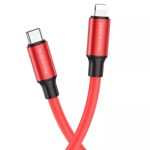 Кабель USB Type-C — Lightning Borofone BX82, PD 20 Вт, 1 м, красный