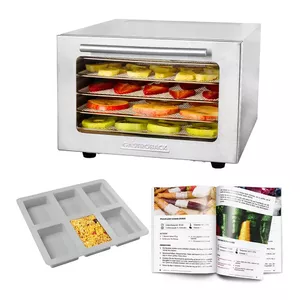 Сушилка для продуктов GASTROBACK Mini Professional 400 Вт, нержавеющая сталь, таймер до 24 ч, 282×347×206 мм