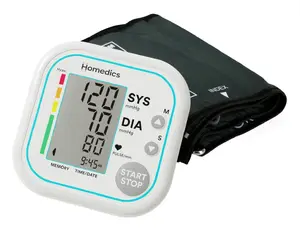HoMedics BPA-5020-EU1 Automatic Upper Arm Blood Pressure Monitor with LCD Display, Systolic, Diastolic, and Mean Arterial Pressure Measurement