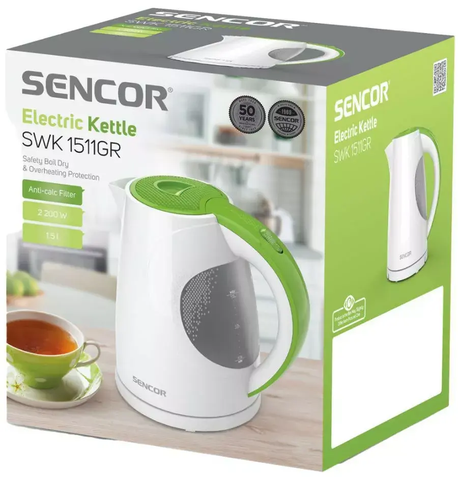 Электрочайник SENCOR SWK1511GR 1.5 л 2200 Вт Photo 6