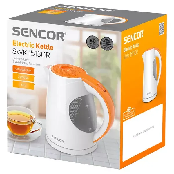Электрический чайник SENCOR SWK1513OR 1.5 л 2200 Вт Photo 6