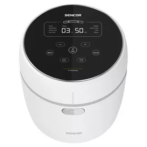 Rice cooker SENCOR SRM0670WH, 1.2 L capacity, low carb function, digital touch screen, white