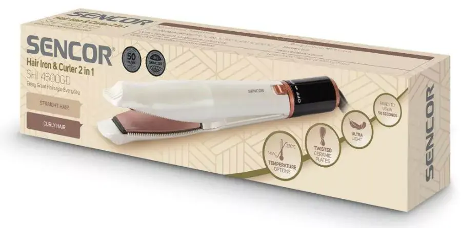 SENCOR SHI4600GD выпрямитель и плойка 2‑в‑1 Photo 6