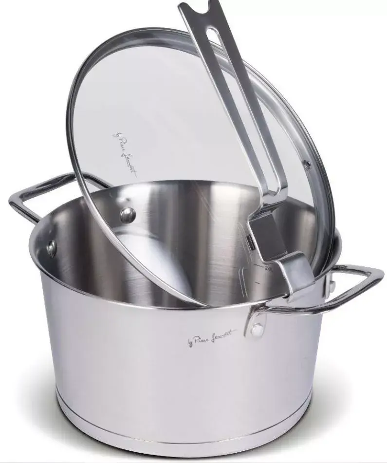 Stew pot LAMART LT1276 — 24 cm stainless steel Photo 2