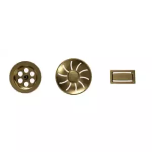 Sink waste fitting TEKA 115890038, stainless steel with PVD brass finish for Radea R10 sinks