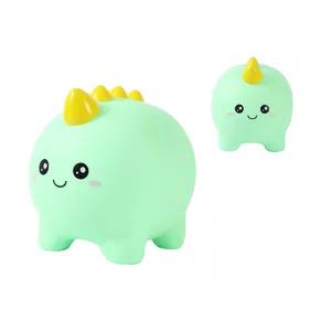 Piggy Bank I-Total HELLO DINO 650-03844 colorful design, coin slot, compact tabletop size